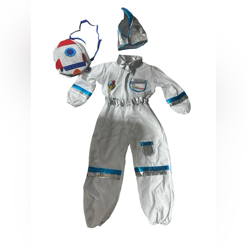 LEUNSYOUKIN child NASA Astronaut Space Suit Halloween Dress Up costume NWT